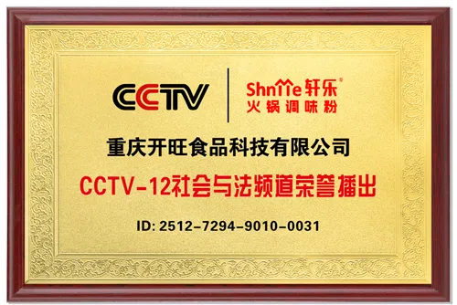CCTV-12社会与法频道荣誉播出