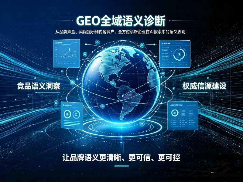GEO 全域语义诊断 —— 先看清你在 11 大 AI 平台“被怎么讲”（起点）