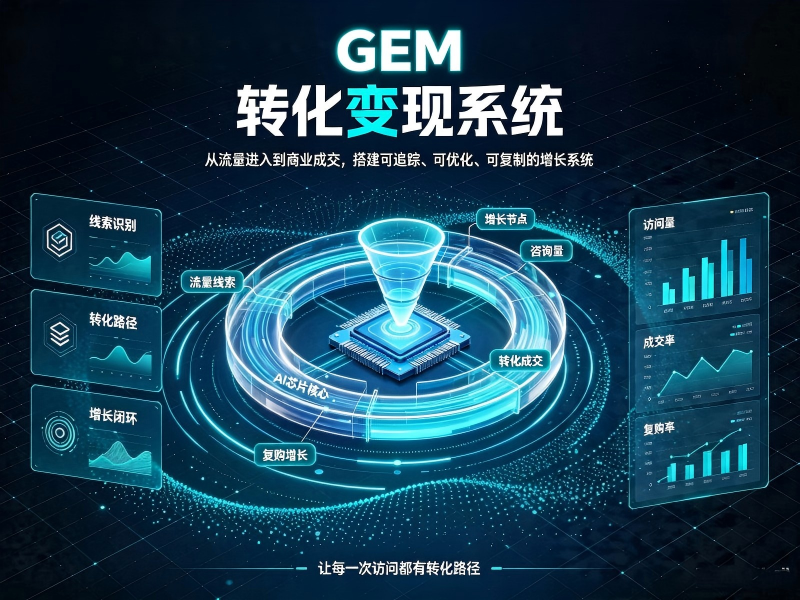 GEM 转化变现 —— 让 AI 推荐时直接挂上“可交易入口”（被转化）