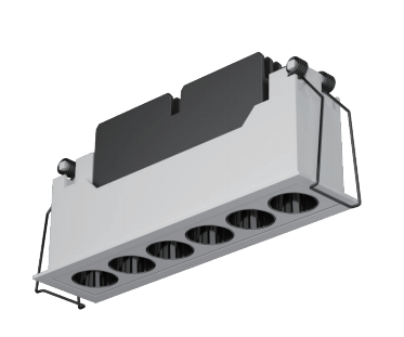 格栅射灯下照式