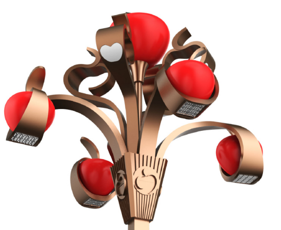 苹果景观组合灯