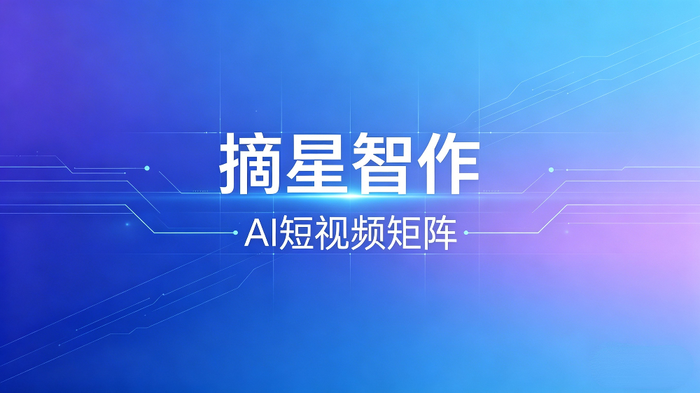 摘星智作-AI短视频矩阵