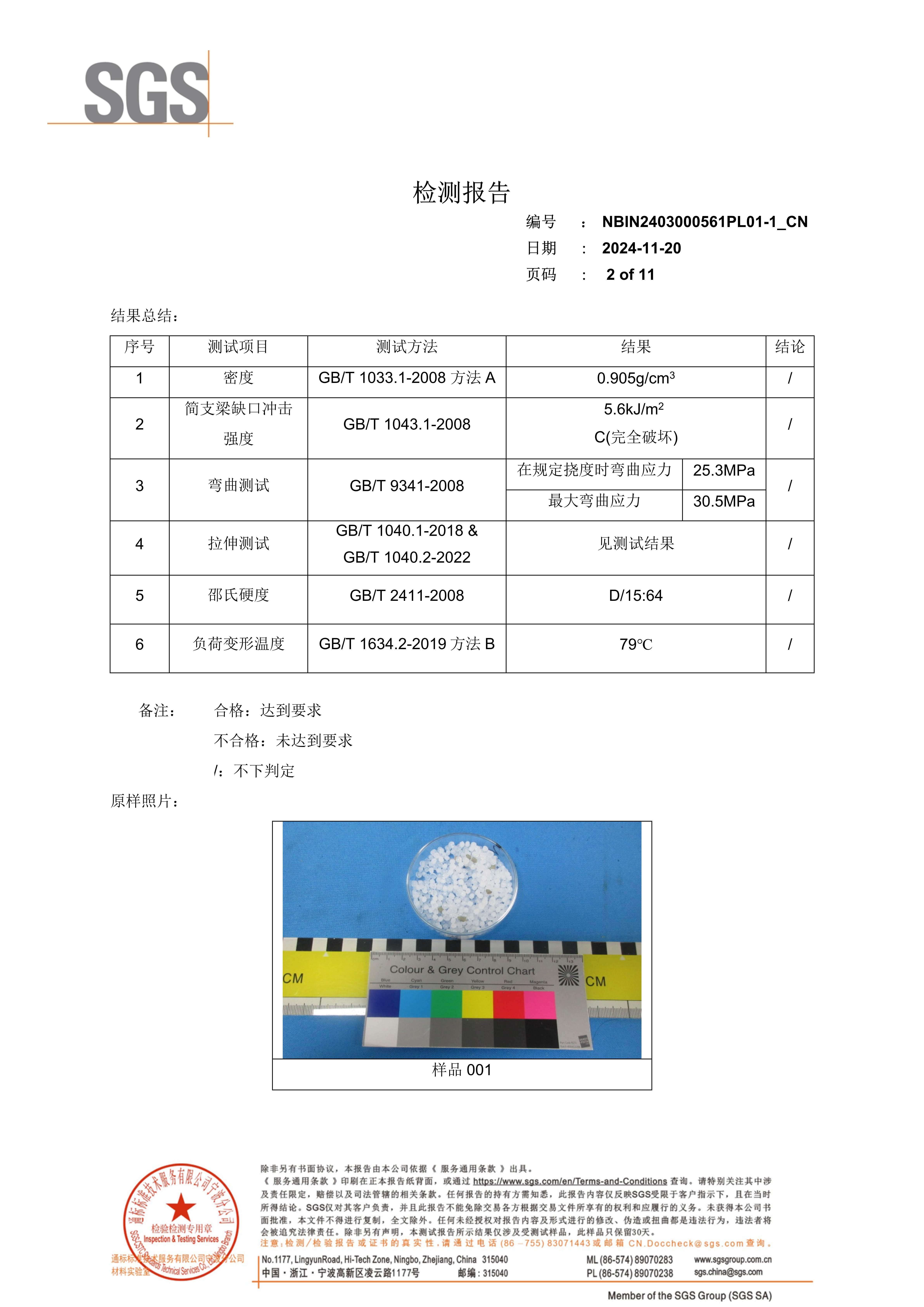 A板检测报告