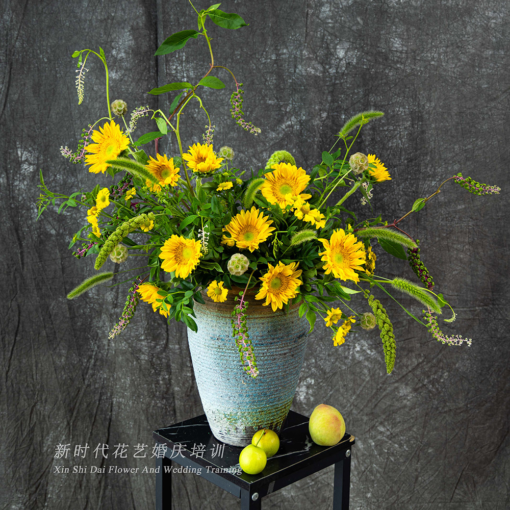 开花店研修班插花作品4