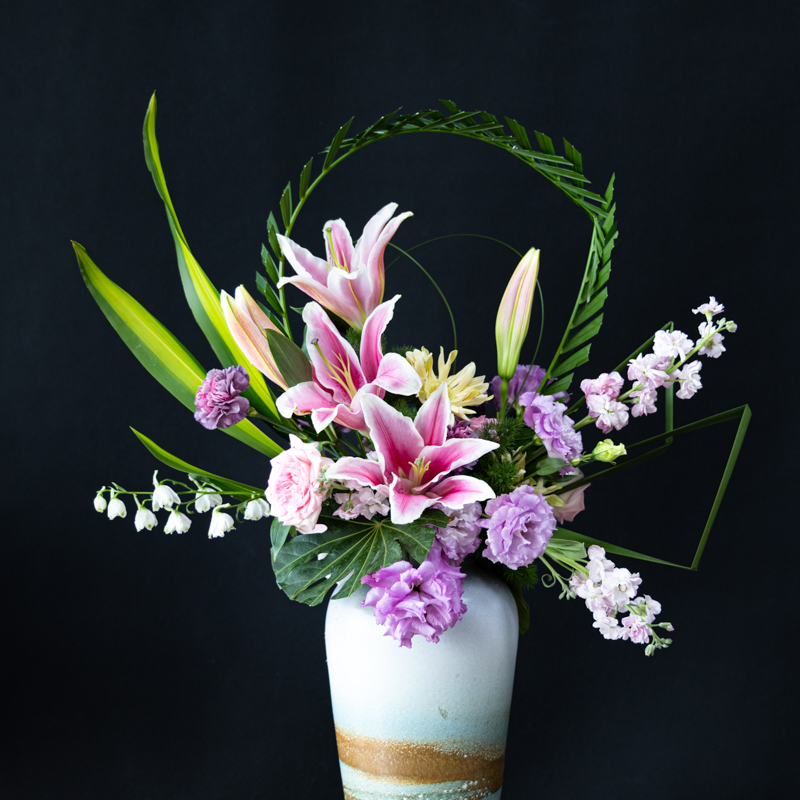 开花店创业班插花作品1