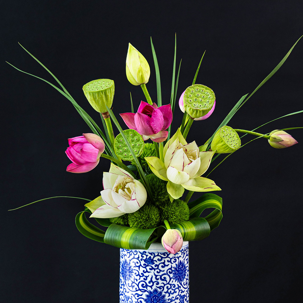 开花店研修班插花作品2