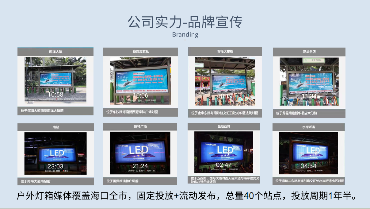 户外灯箱媒体覆盖海口全市