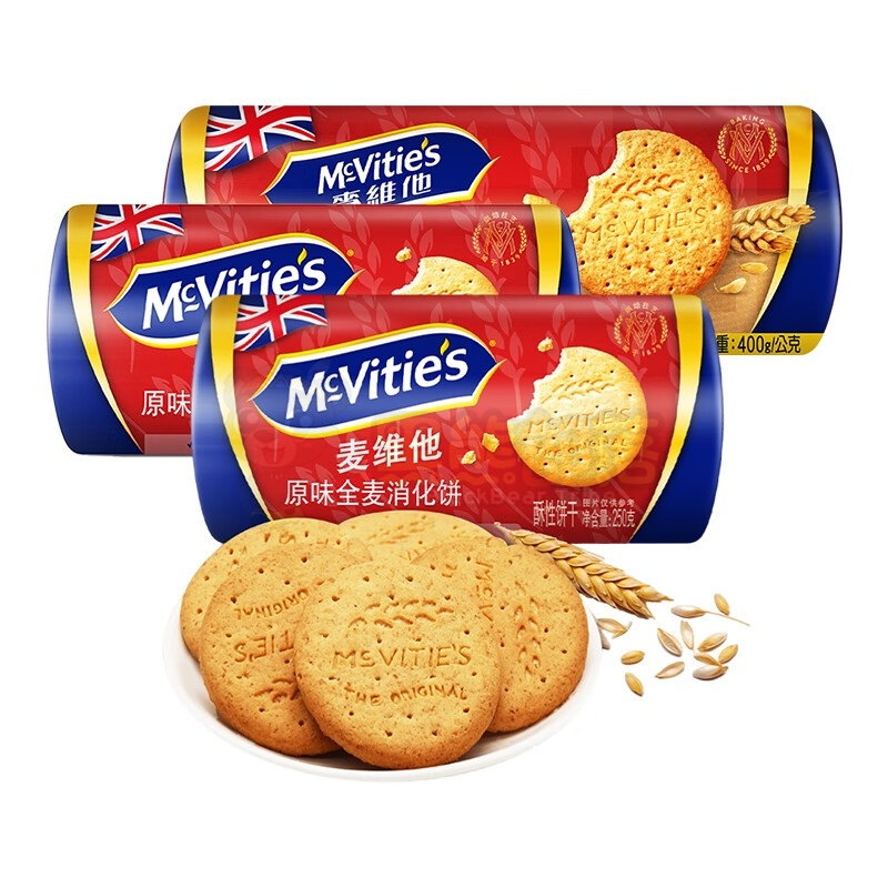 英国进口麦维他全麦消化饼400g