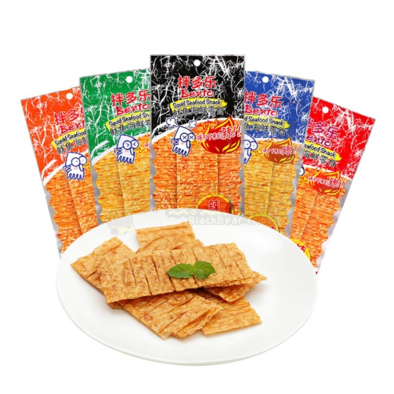 泰国进口bento拌多乐鱿鱼片辣20g