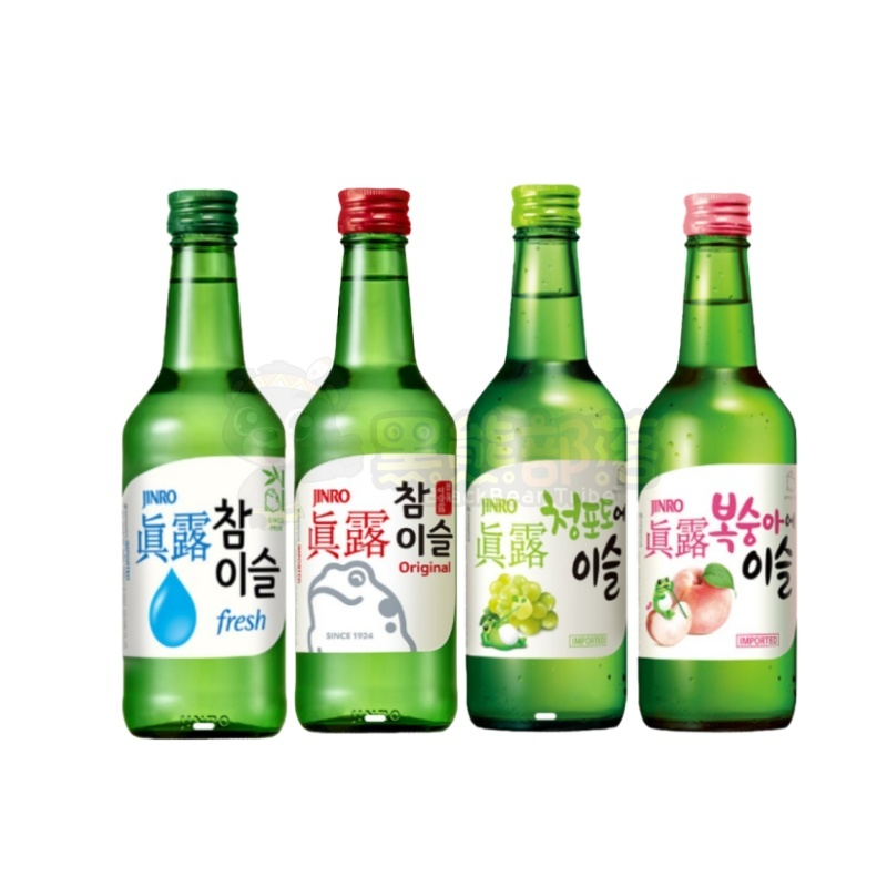 韩国进口真露竹炭酒360ml