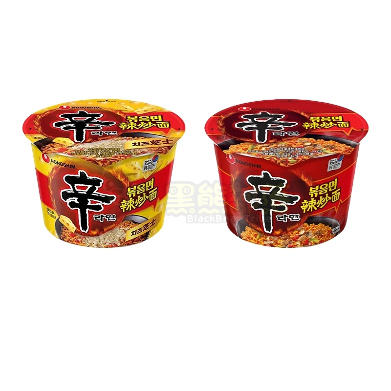 韩国进口农心辛拉面碗装辣炒面105g