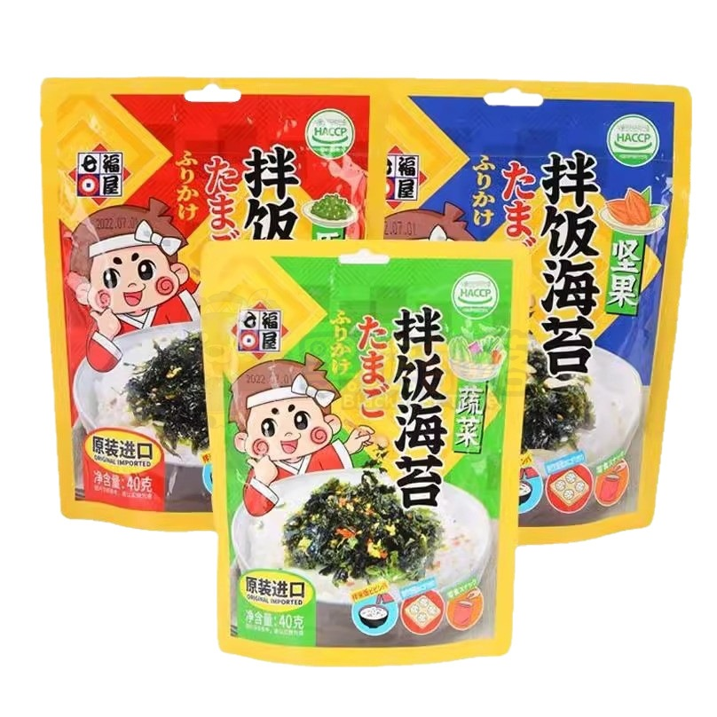 韩国进口七福屋蔬菜拌饭海苔40g