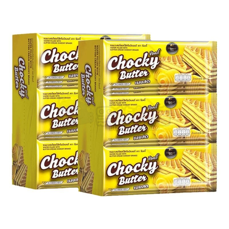 泰国进口Chocky比斯奇果屋巧客威化饼干(30g12袋)360g