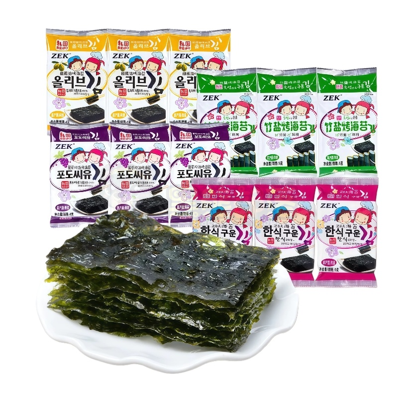 韩国进口ZEK橄榄油烤海苔（新）12g