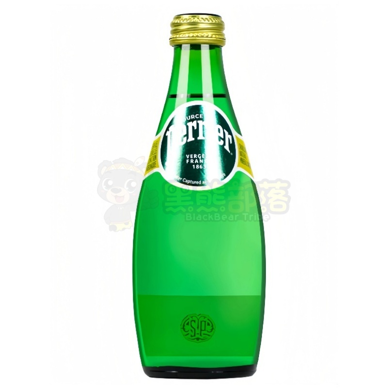 法国进口Perrier巴黎含气天然矿泉水330ml