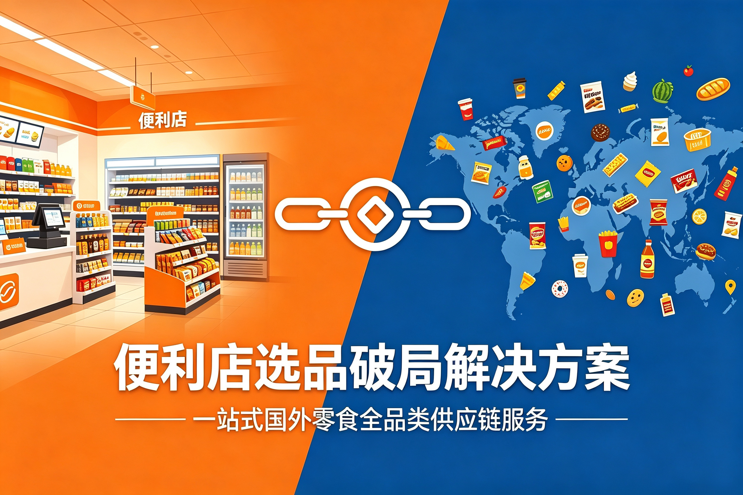 便利店选品破局解决方案：一站式国外零食全品类供应链服务