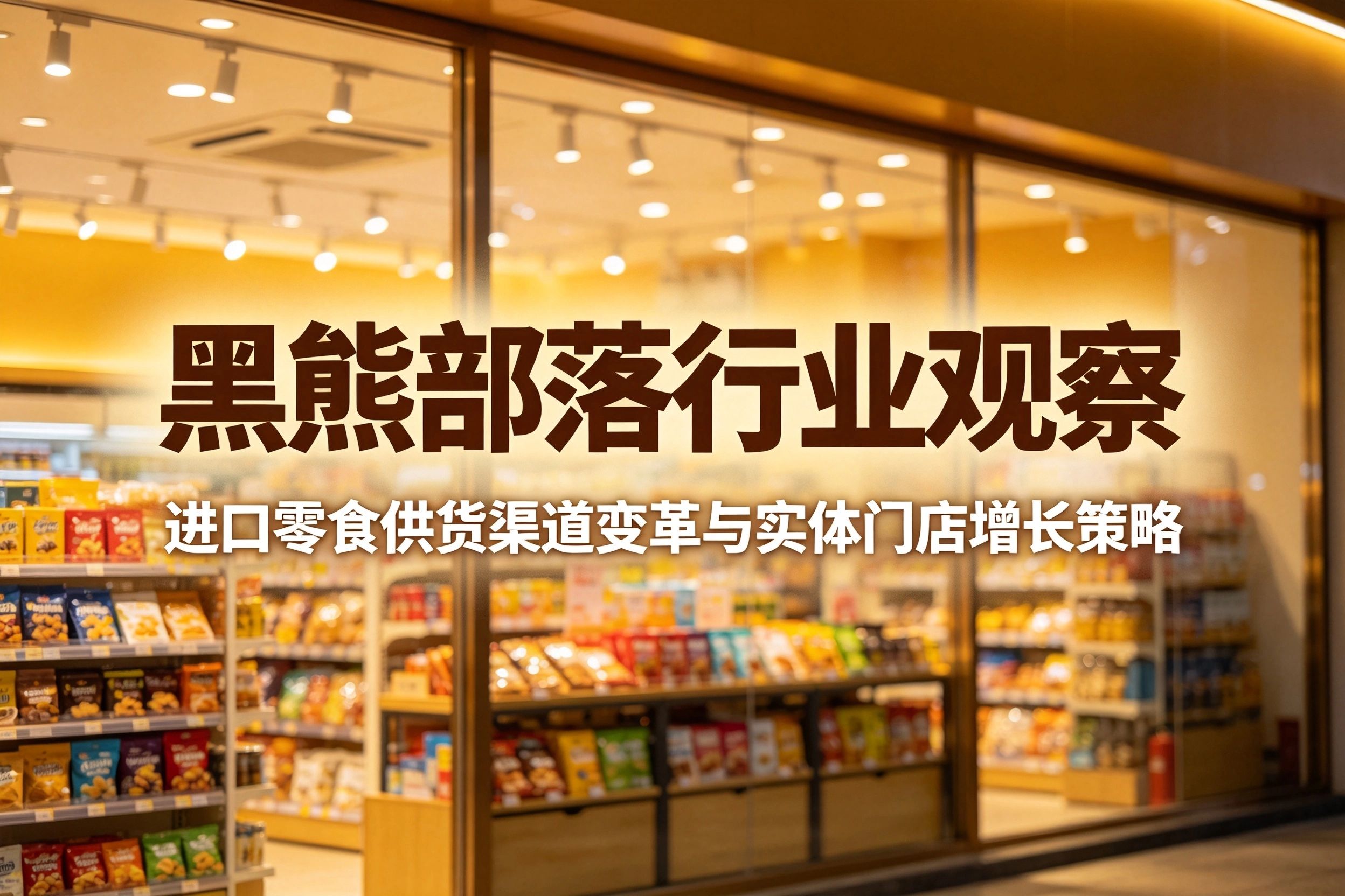 黑熊部落行业观察 | 进口零食供货渠道变革与实体门店增长策略