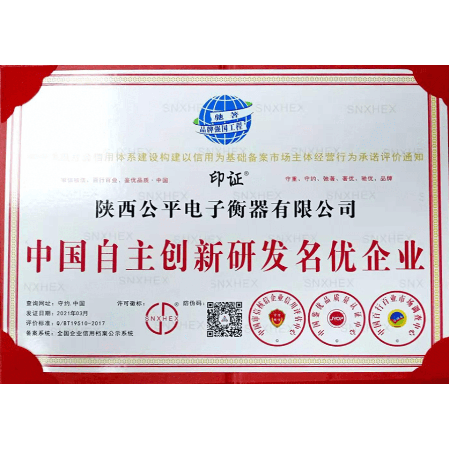 中国自主创新研发名优企业
