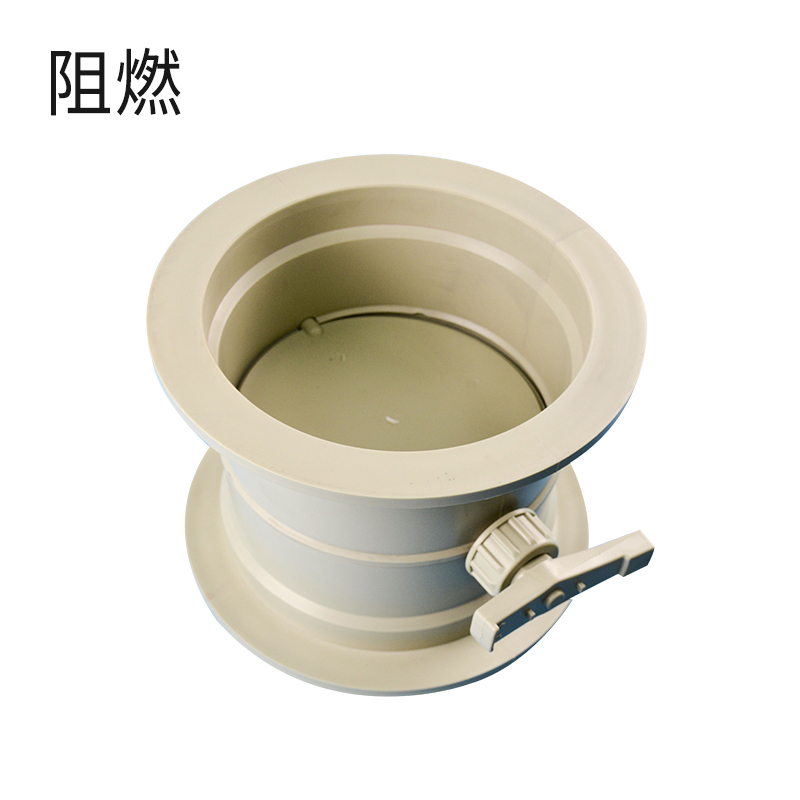 手动风阀-阻燃米黄法兰