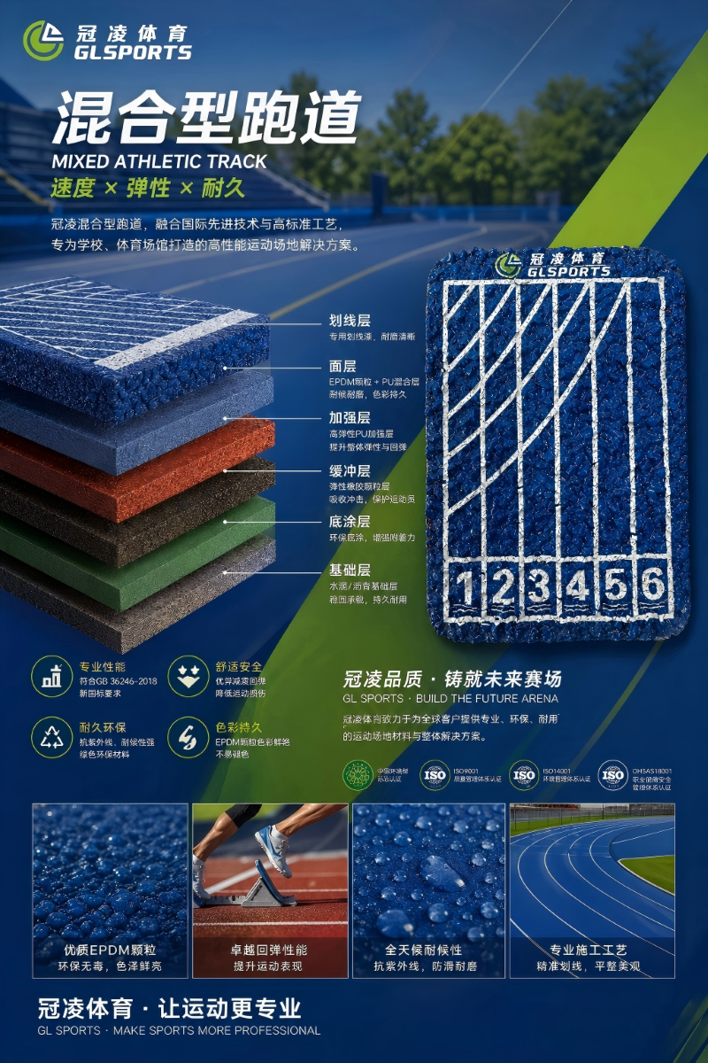 混合型塑胶跑道