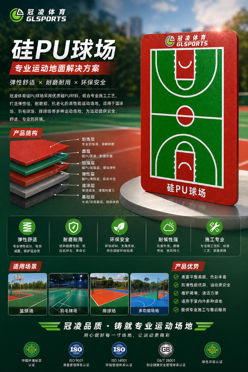 硅PU球场