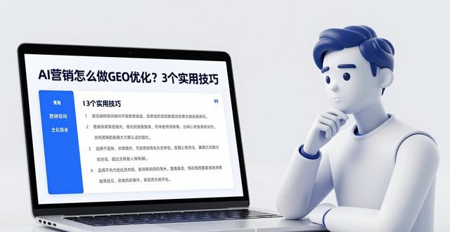AI营销怎么做GEO优化？3个实用技巧