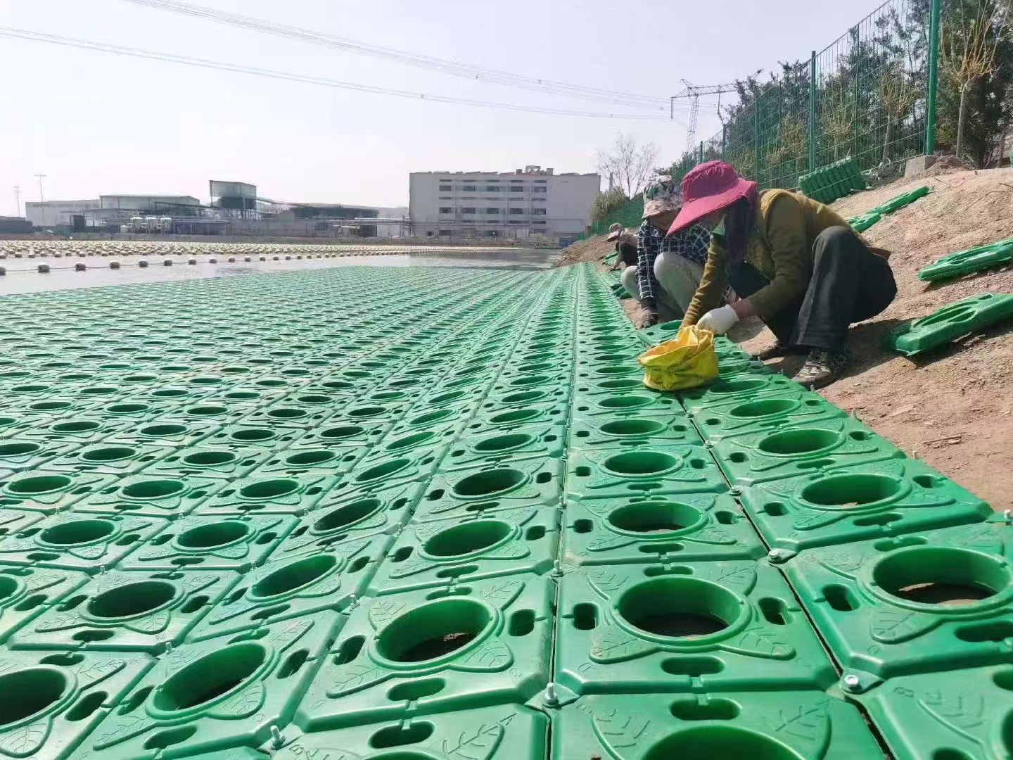 生态浮岛组装案例