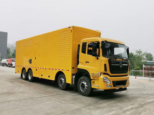 东风天龙 1000KW 移动电源车实拍展示