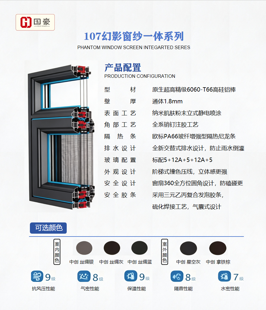 107幻影窗纱一体系列