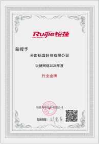 锐捷网络行业金牌