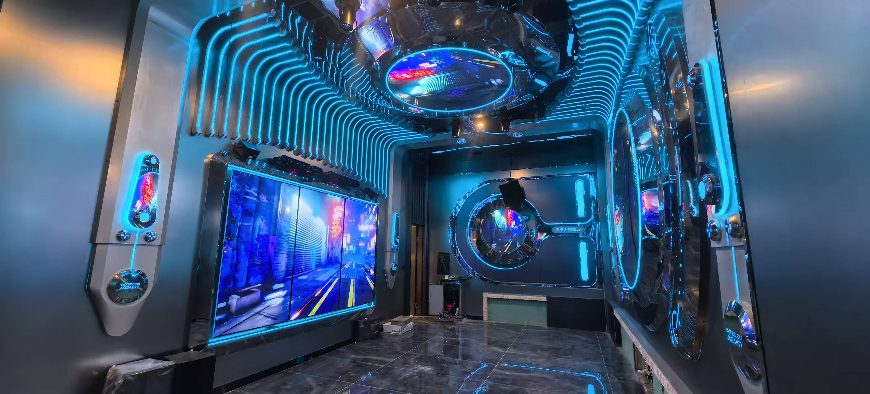 KTV 金属模块装饰
