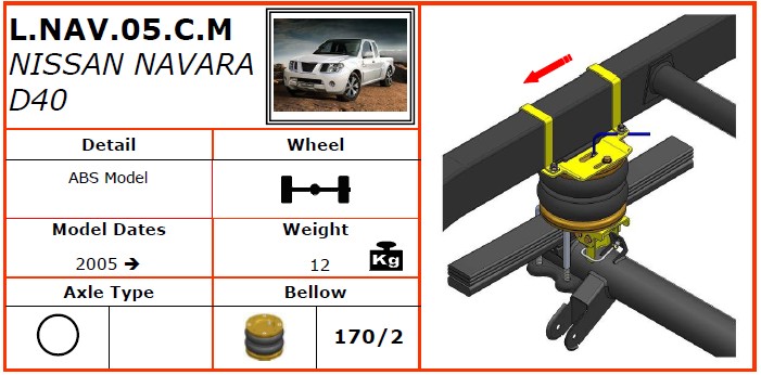 L.L200.07.C.M三菱空气悬挂系统三菱空气悬挂三菱 L 200 4WD (2006-) Dunlop空气悬挂