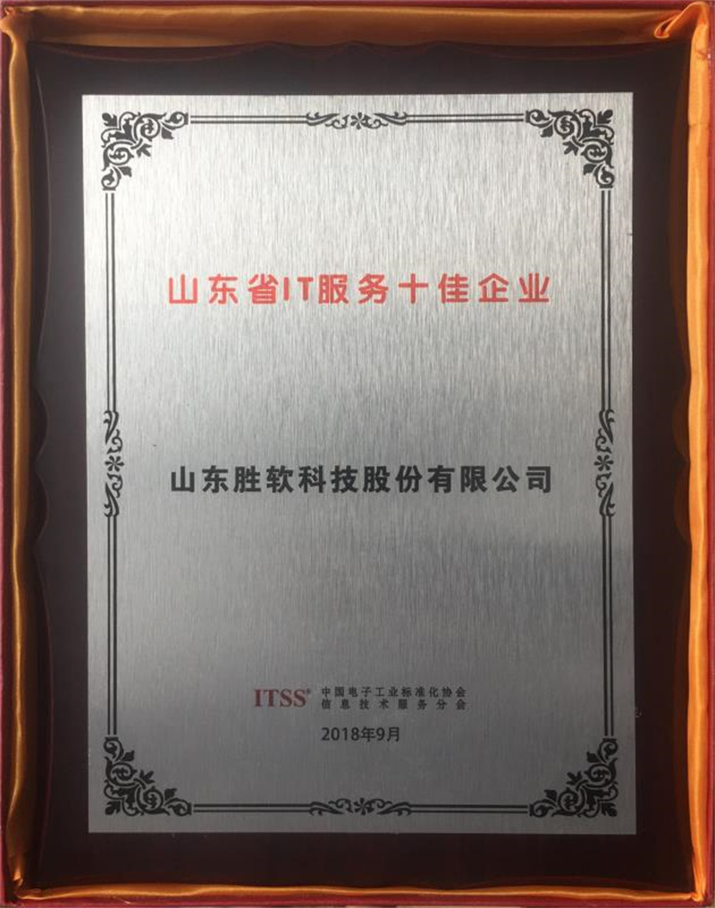 山东省IT服务十佳企业