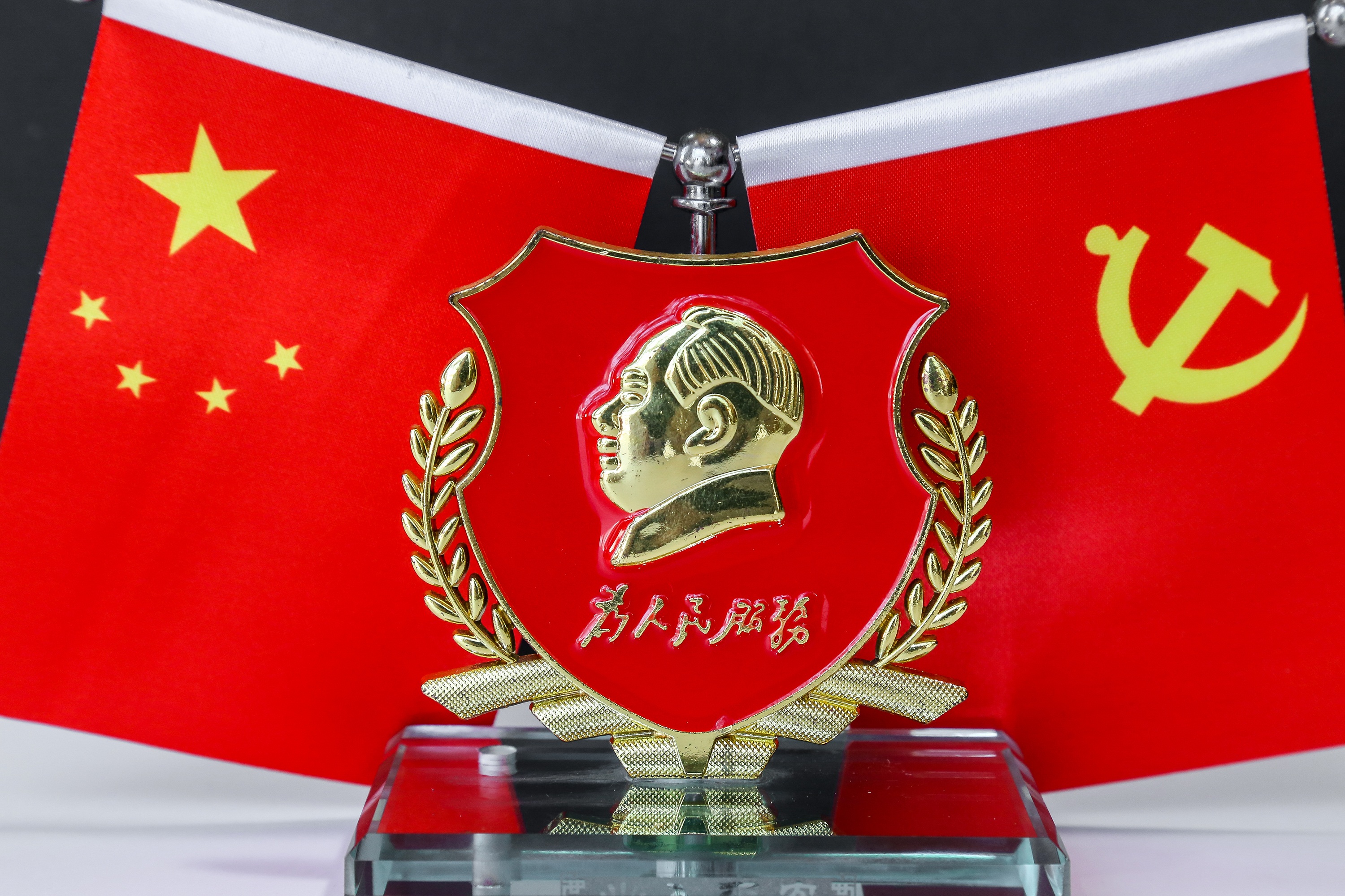 主席水晶摆件