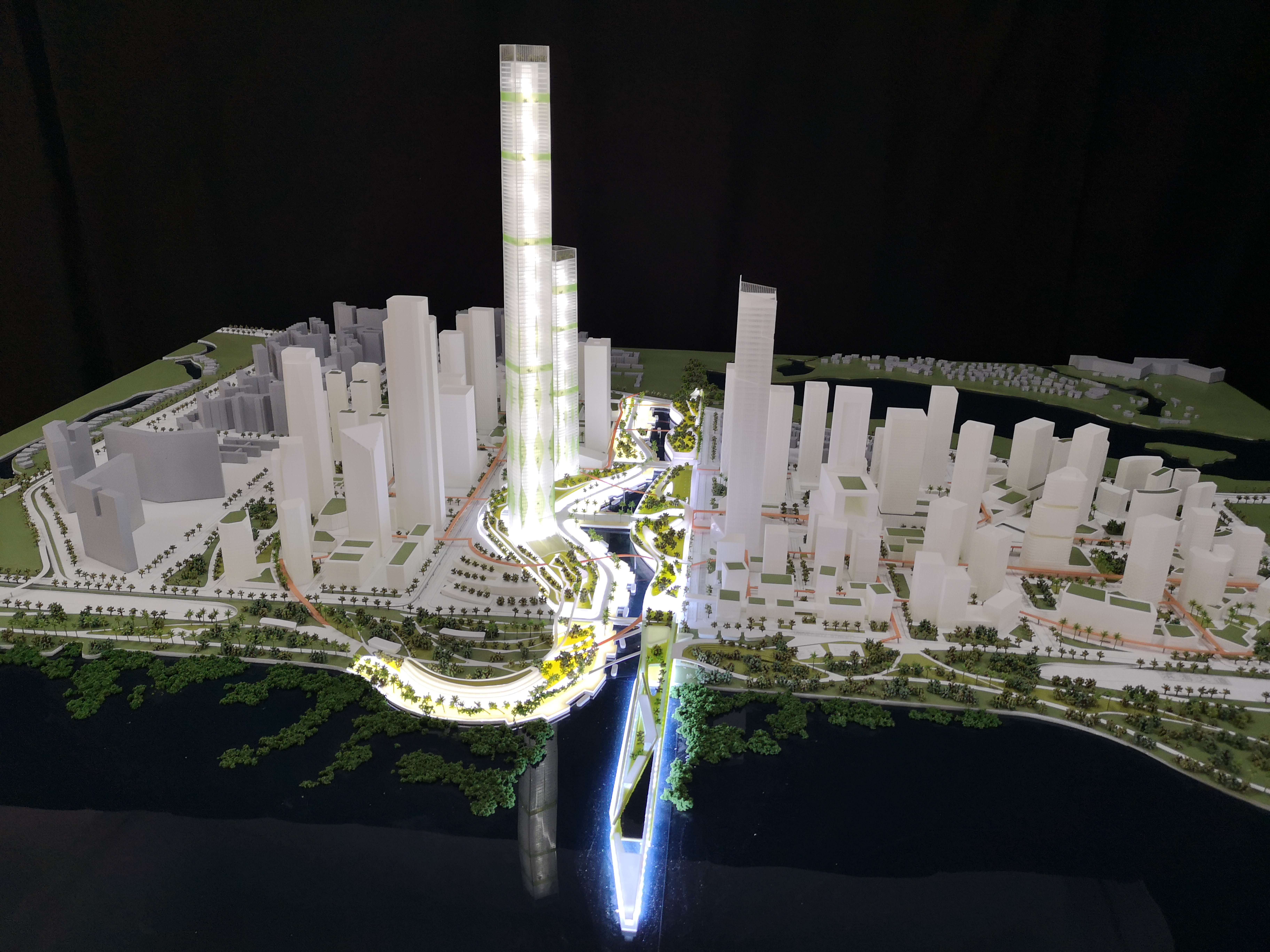 塔科玛法兰齐曼城市设计前海项目模型9