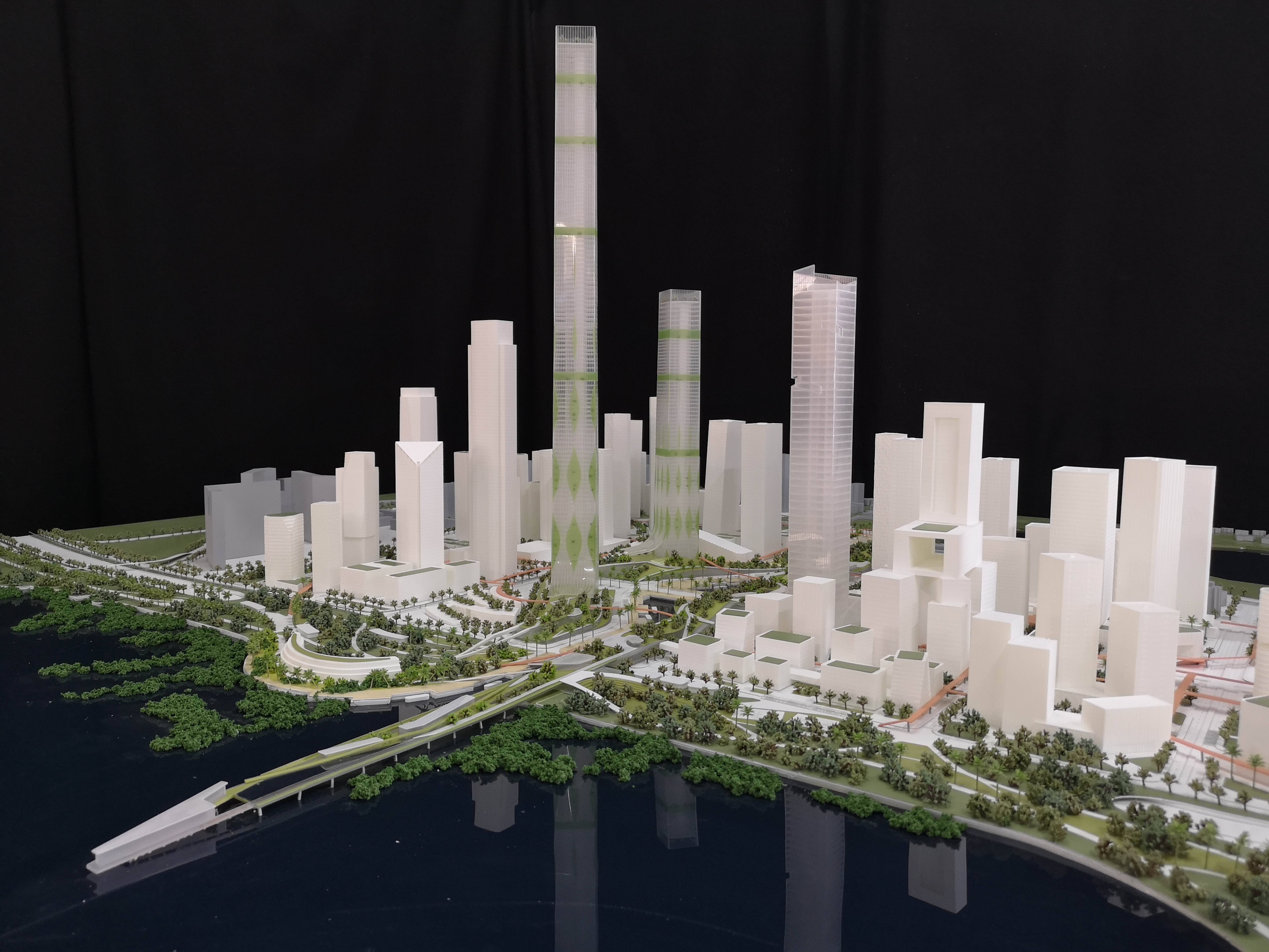 塔科玛法兰齐曼城市设计前海项目模型8