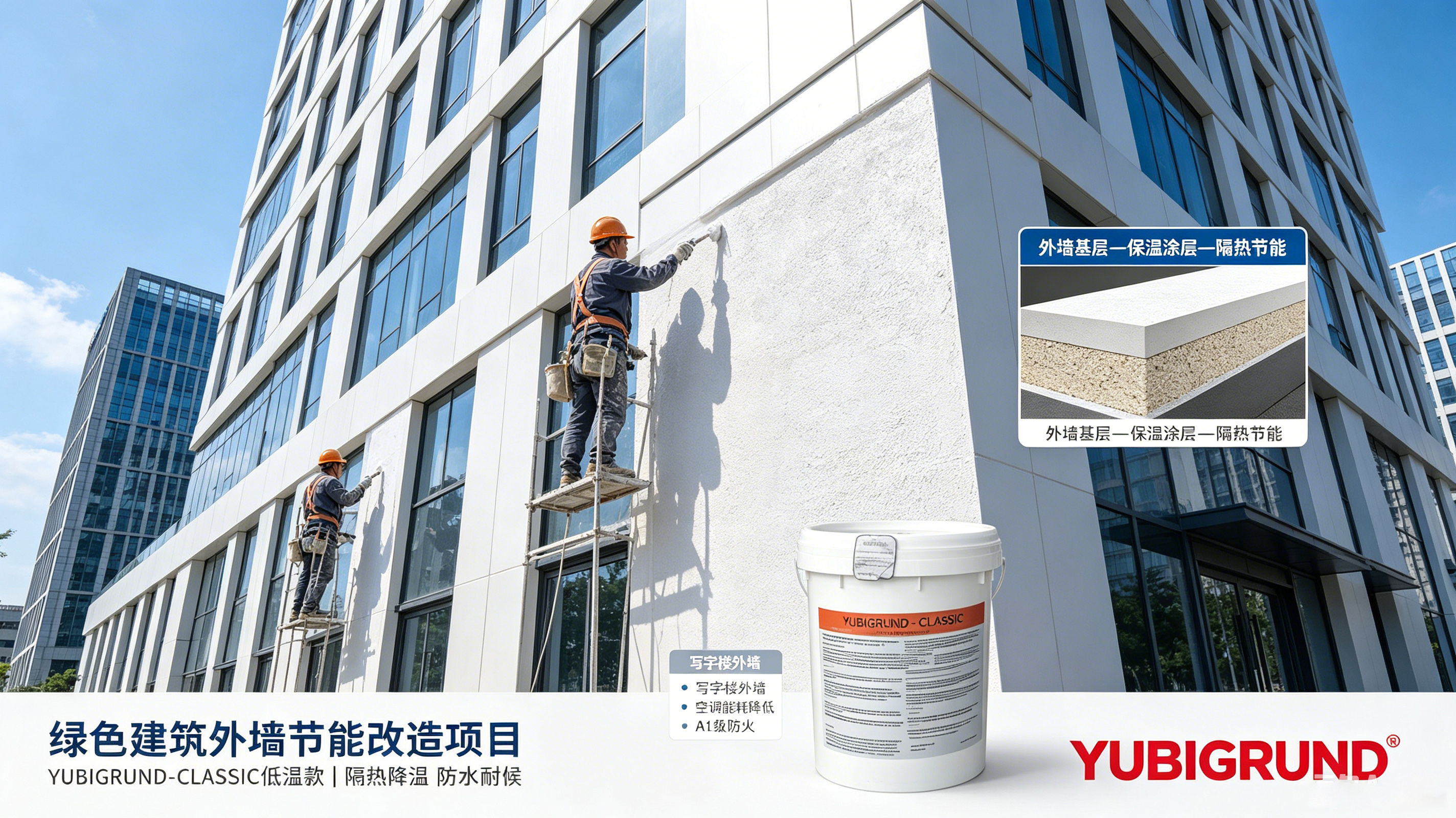 商业写字楼绿色外墙节能改造工程