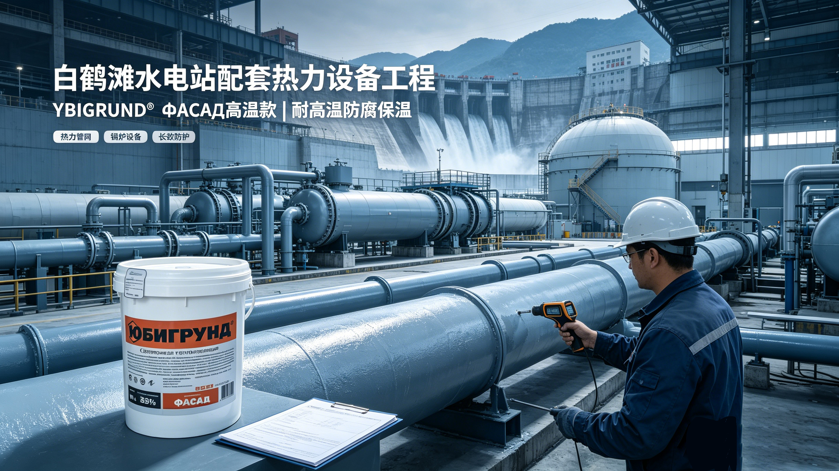 白鹤滩水电站配套热力设备防腐保温工程
