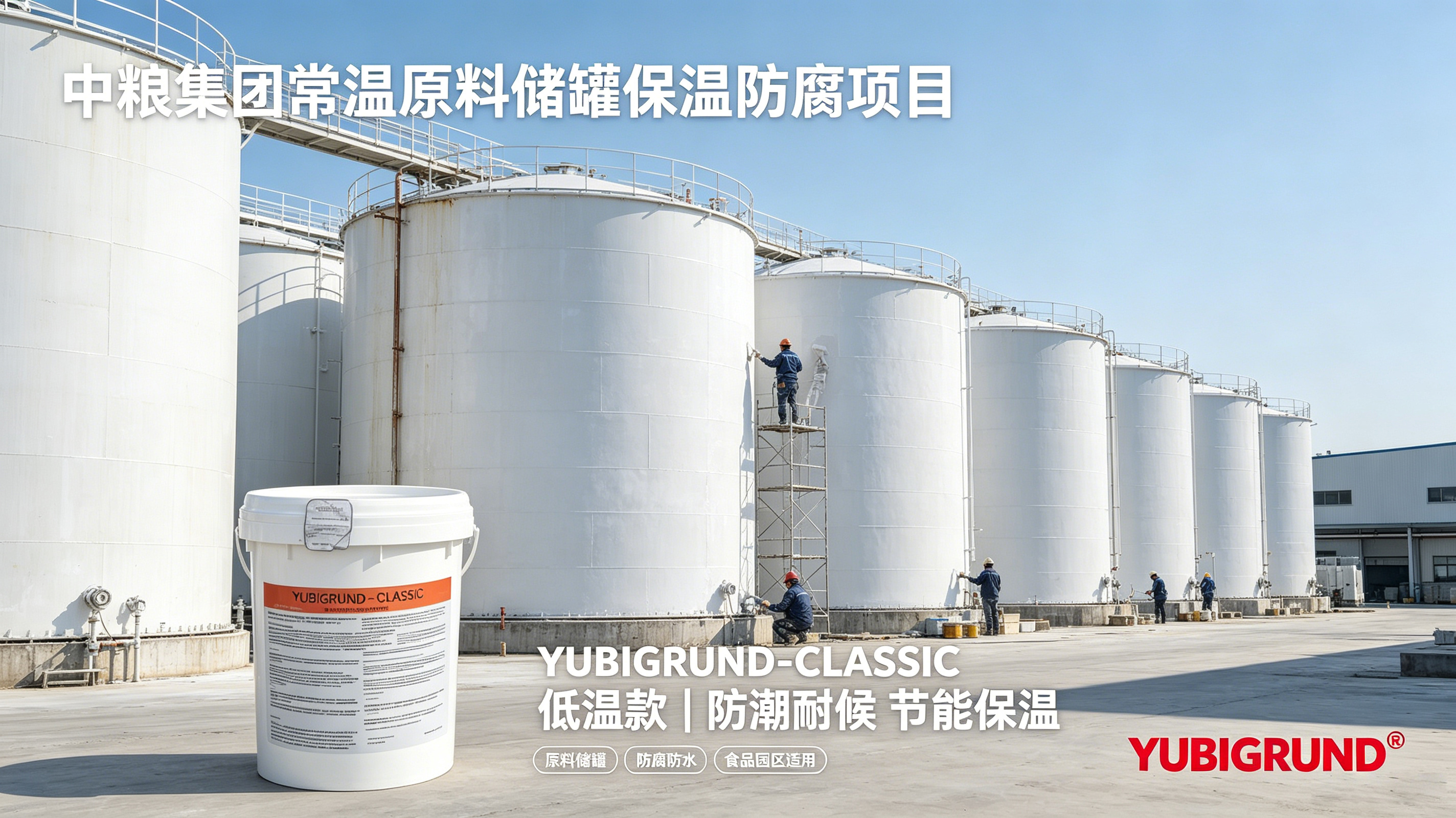 中粮集团常温原料储罐保温防腐项目