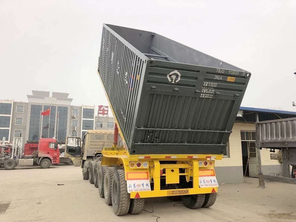 后翻自卸半挂车