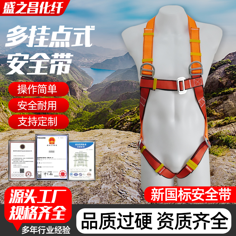 多挂点式安全带