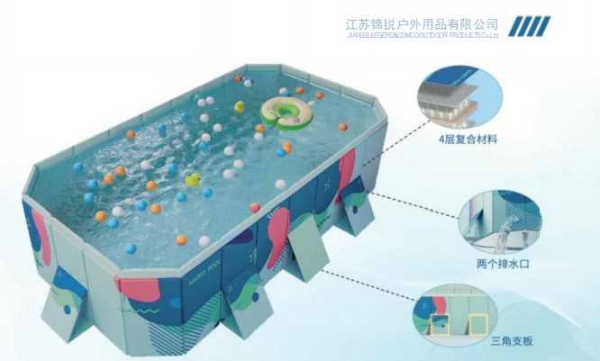 木板支持免充气水池