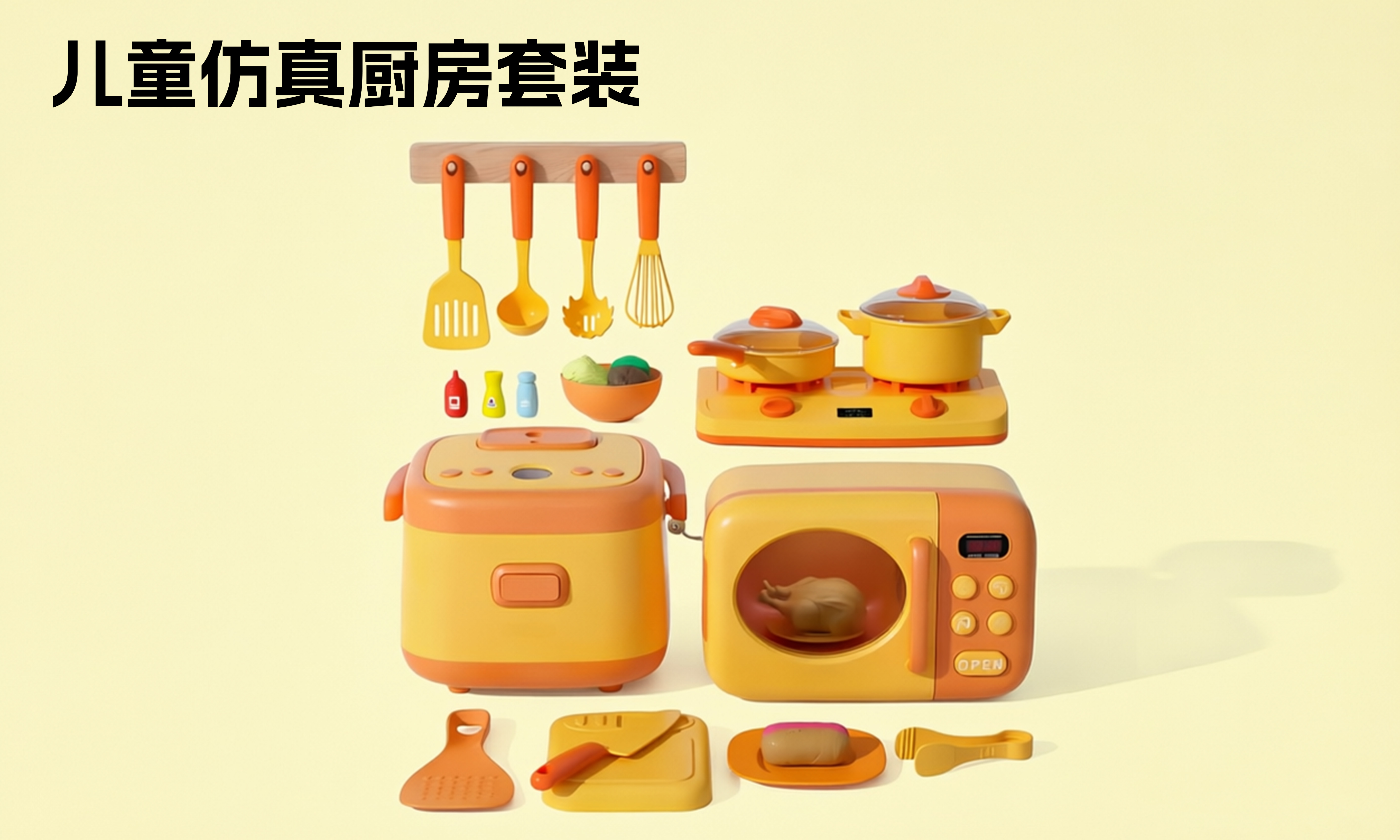 儿童仿真厨房套装