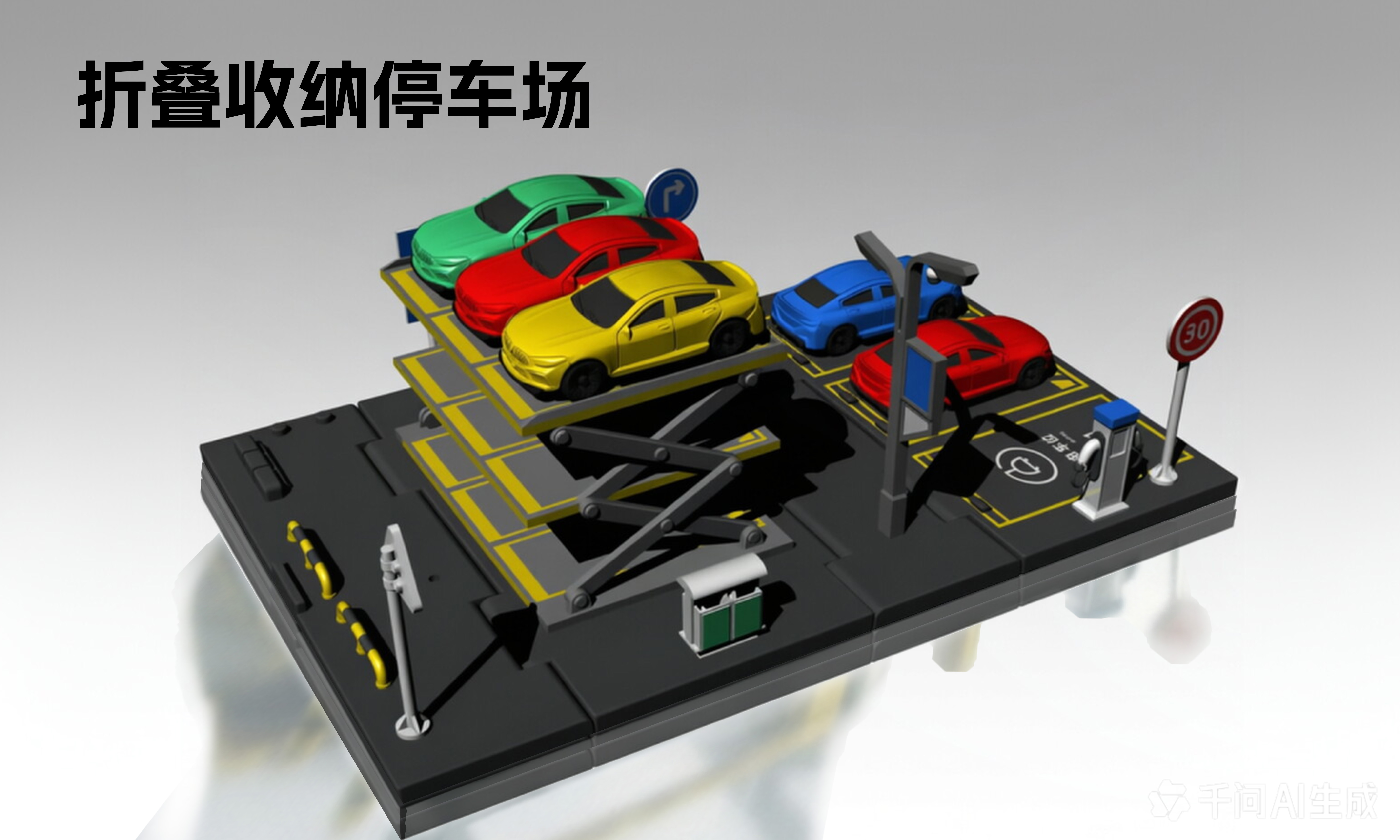  折叠收纳停车场