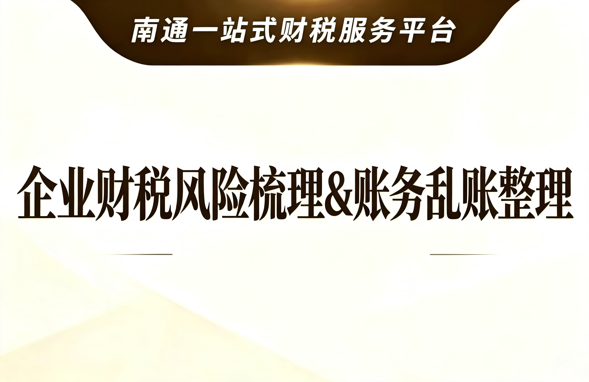企业财税风险梳理&账务乱账整理