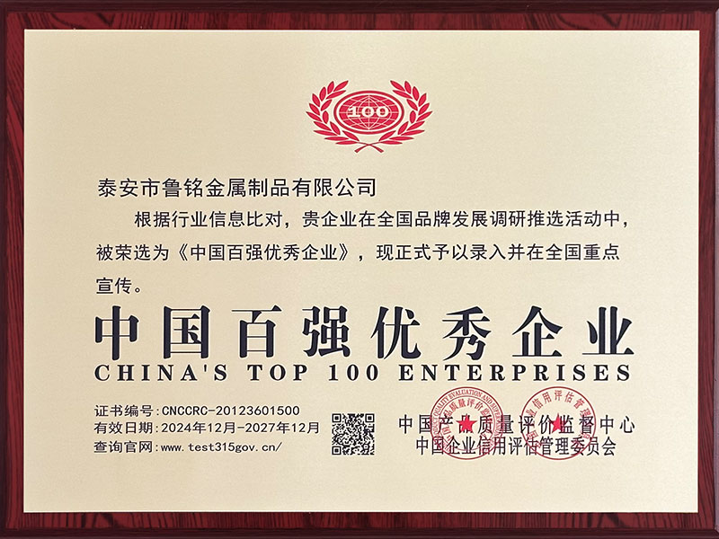 中国百强优秀企业