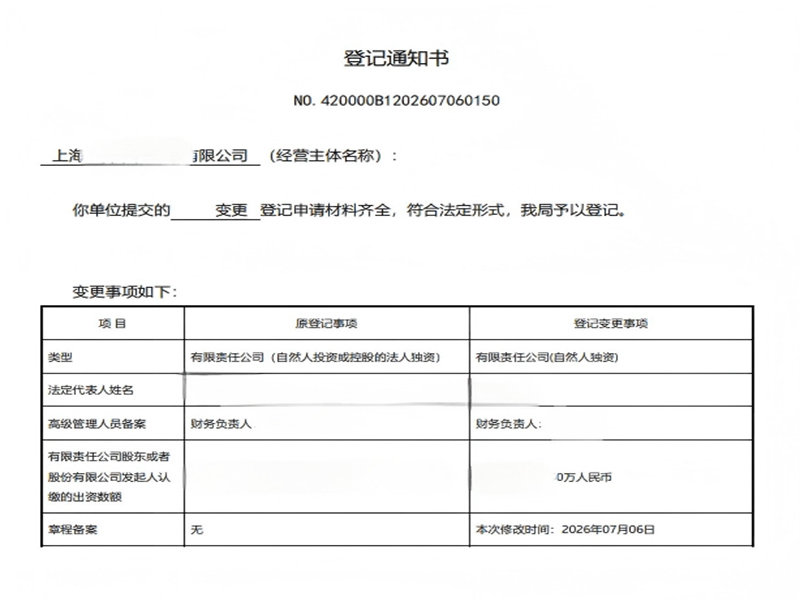 公司股权变更