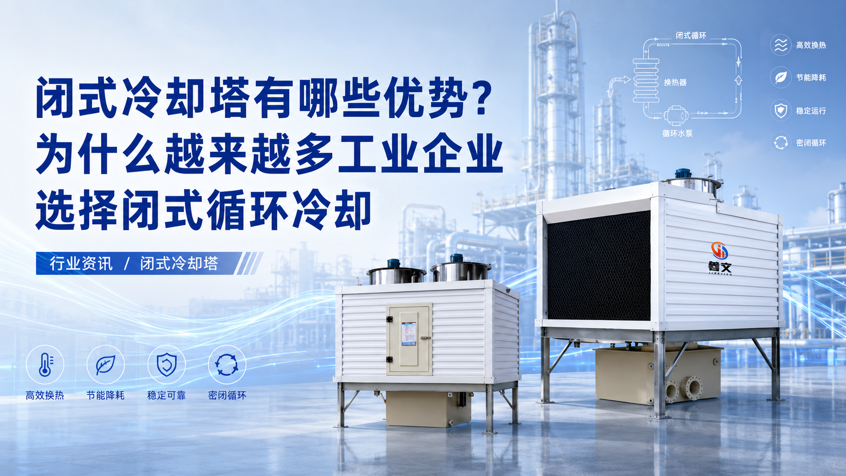 闭式冷却塔有哪些优势？为什么越来越多工业企业选择闭式循环冷却