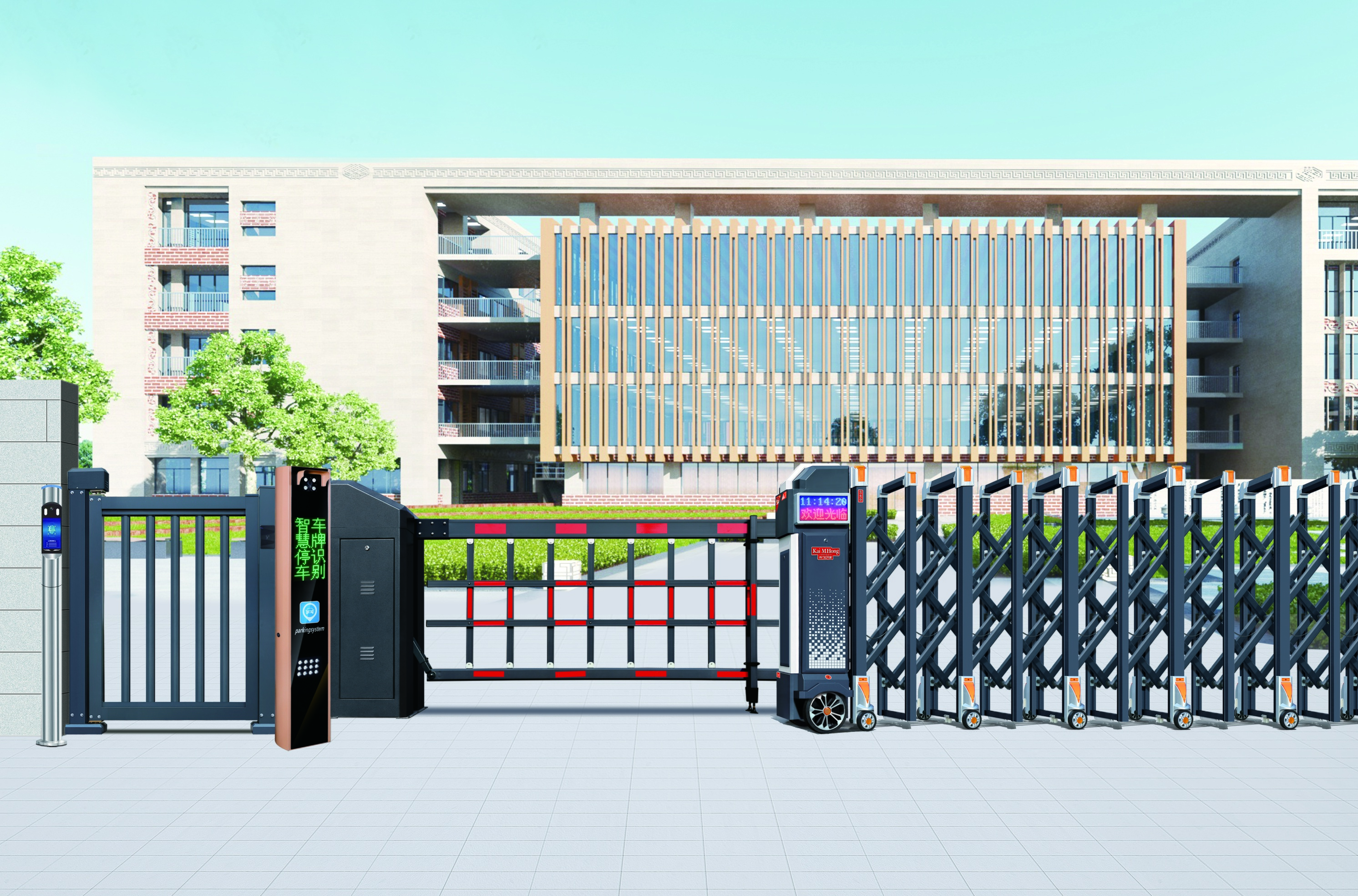 伸缩门