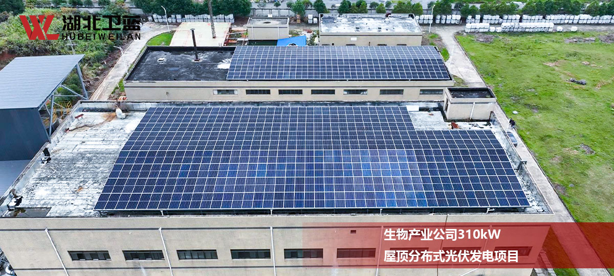 生物产业公司310kW屋顶分布式光伏发电项目